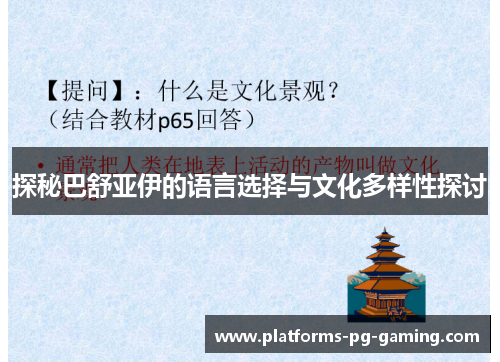 探秘巴舒亚伊的语言选择与文化多样性探讨 探秘巴舒亚伊的语言选择与文化多样性探讨