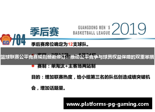 篮球联赛公平竞赛规则最新修订：推动公平竞争与球员权益保障的双重举措